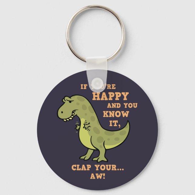 T-Rex Clap II Key Ring (Front)