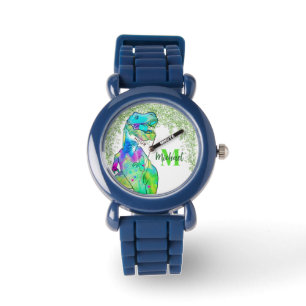 T-Rex colourful personalised  Watch