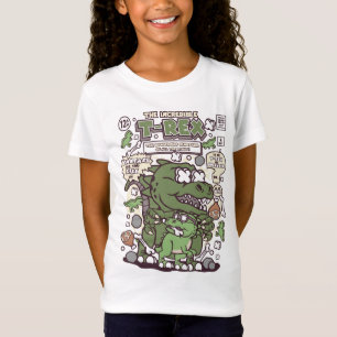 T-Rex Comic Style Kids T-Shirt