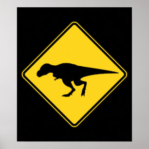 T-Rex Crossing Poster