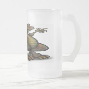 T-Rex - Customised Frosted Glass Beer Mug