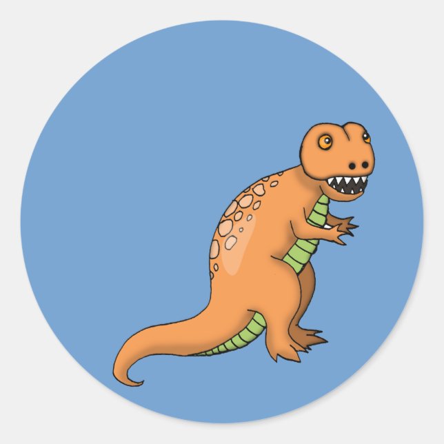 T-Rex Cute Dinosaur Sticker (Front)