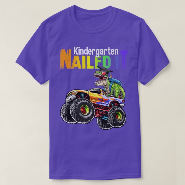 T Rex Dino Class Of 2022 Kindergarten Nailed It Gr T-Shirt (Design Front)