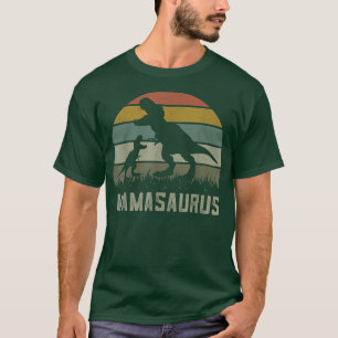 T-rex Dino Mamasaurus Rawr Shirt, Dinosaur Mom Son T-Shirt
