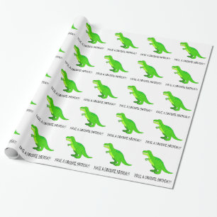 T-Rex Dinomite Wrapping Paper