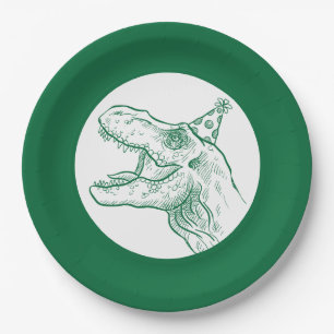 T-Rex Dinosaur Birthday  Paper Plate