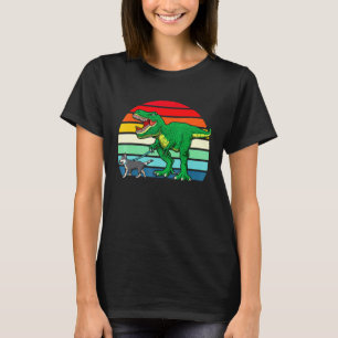 T Rex Dinosaur Blue Heeler Australian Cattle Dog T-Shirt