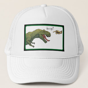 T-Rex Dinosaur Boop Tyrannosaurus Baseball Green Trucker Hat