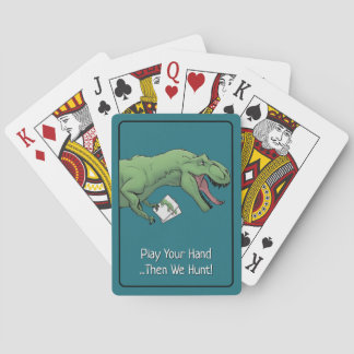 T-Rex Dinosaur Card Game Poker Playing Cards