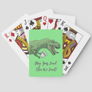 T-Rex Dinosaur Card Game Poker Playing Cards