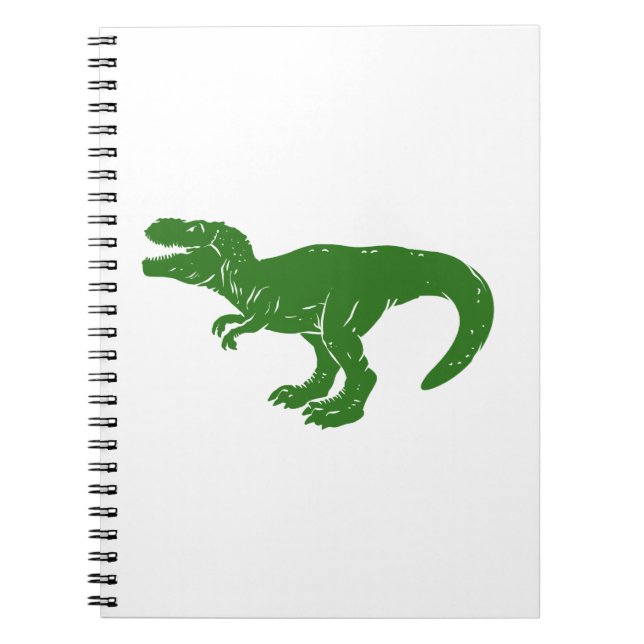 T rex dinosaur - Choose background colour Notebook (Front)