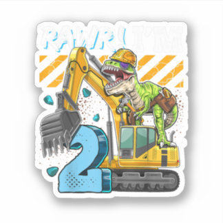 T Rex Dinosaur Construction Hat Excavator 2Nd Birt