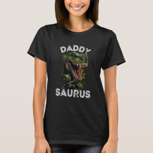 T Rex Dinosaur Daddy Saurus Fathers Day 2023 Famil T-Shirt