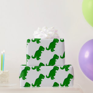 T-Rex Dinosaur Design Any Background Colour Wrapping Paper