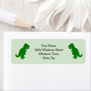 T-Rex Dinosaur Design Return Address