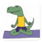 T-Rex Dinosaur Doing Yoga