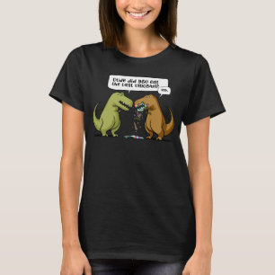 T-Rex Dinosaur Dude Did You Eat The Last Unicorn T-Shirt