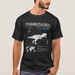 T Rex Dinosaur Facts Tyrannosaurus Palaeontology T-Shirt