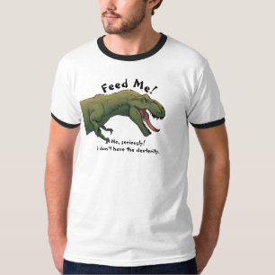 T-Rex Dinosaur Feed Me Men's T-Shirt