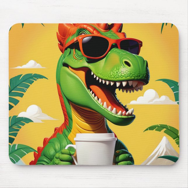 T-Rex Dinosaur Funny  Mouse Mat (Front)