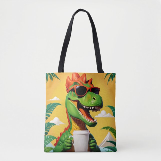 T-Rex Dinosaur Funny  Tote Bag (Front)
