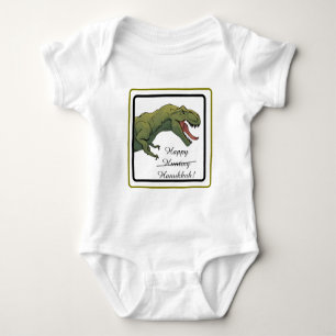 T-Rex Dinosaur Hanukkah Unisex Baby Outfit Bodysuit