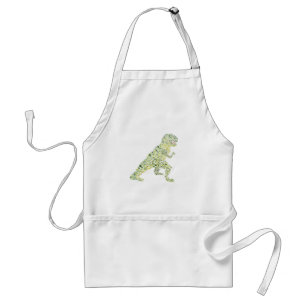 T-REX Dinosaur In Dots Standard Apron
