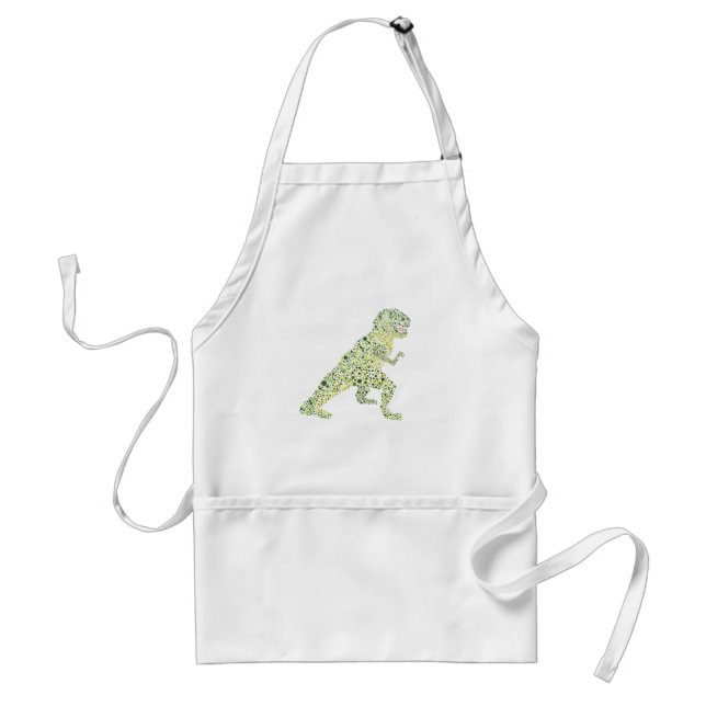 T-REX Dinosaur In Dots Standard Apron (Front)