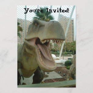 T-Rex Dinosaur Invitation