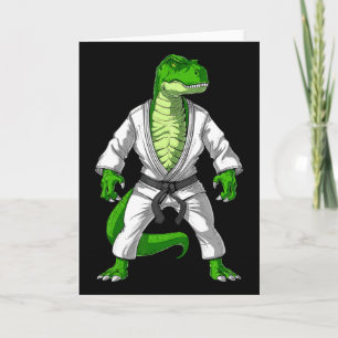 T-rex Dinosaur Jiu-jitsu Judo Karate Taekwondo Mar Card
