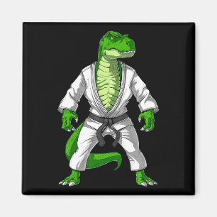 T-rex Dinosaur Jiu-jitsu Judo Karate Taekwondo Mar Magnet
