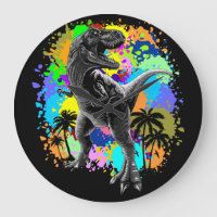 T-Rex Dinosaur Jurassic Reptile Acrylic Wall Clock