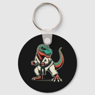 T-rex Dinosaur Karate Taekwondo Martial Arts Key Ring