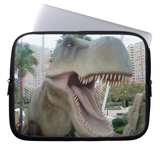 T-Rex Dinosaur Laptop Sleeve (Front)