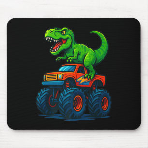 T-rex Dinosaur Monster Truck Boys Birthday School Mouse Mat