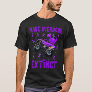 T Rex Dinosaur Monster Truck Make Overdose Extinct T-Shirt