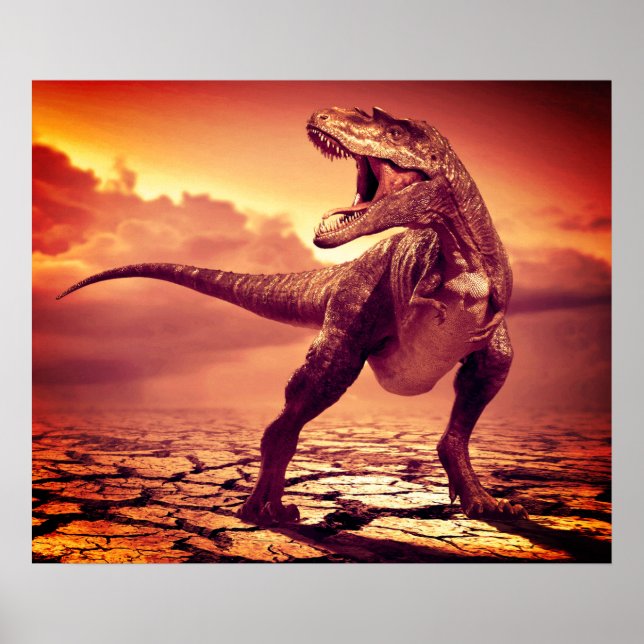 T-rex Dinosaur Poster (Front)