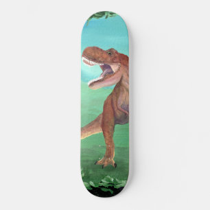 T-Rex Dinosaur Roars Beach Towel Skateboard