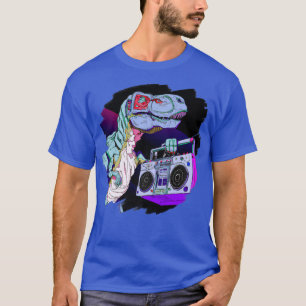 T Rex Dinosaur Stereo Techno Tyrannosaurus Rex Dj  T-Shirt
