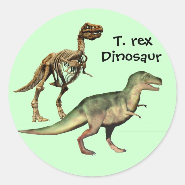 T. rex Dinosaur stickers (Front)