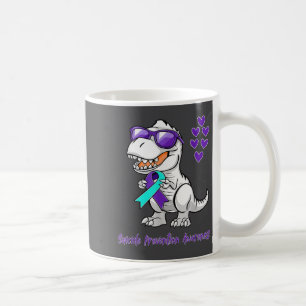 T-rex Dinosaur Suicide Prevention Awareness Day Di Coffee Mug