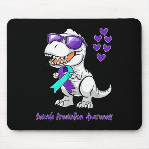 T-rex Dinosaur Suicide Prevention Awareness Day Di Mouse Mat