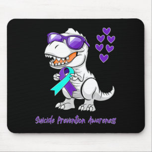 T-Rex Dinosaur Suicide Prevention Awareness Day Mouse Mat