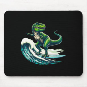 T-rex Dinosaur Surfing Surfer Surfboard Gift For M Mouse Mat