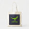 T Rex dinosaur tote bag personalised for kids