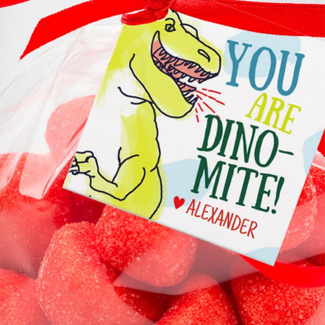 T-Rex Dinosaur Valentine Gift Tags (Creator Uploaded)