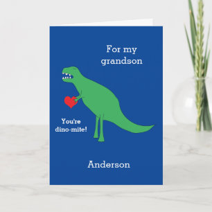 T-rex Dinosaur Valentine's Day Card