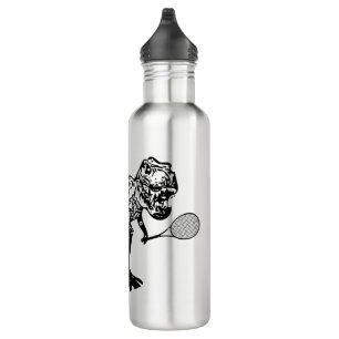 T-Rex Dinosaur With Tennis Racket 710 Ml Water Bottle