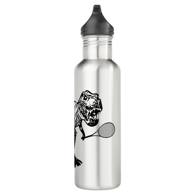 T-Rex Dinosaur With Tennis Racket 710 Ml Water Bottle (Right)