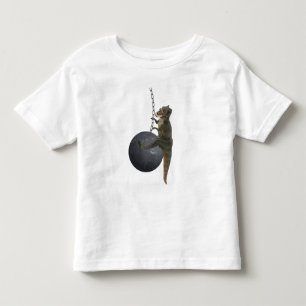T-Rex Dinosaur Wrecking Ball Toddler T-Shirt